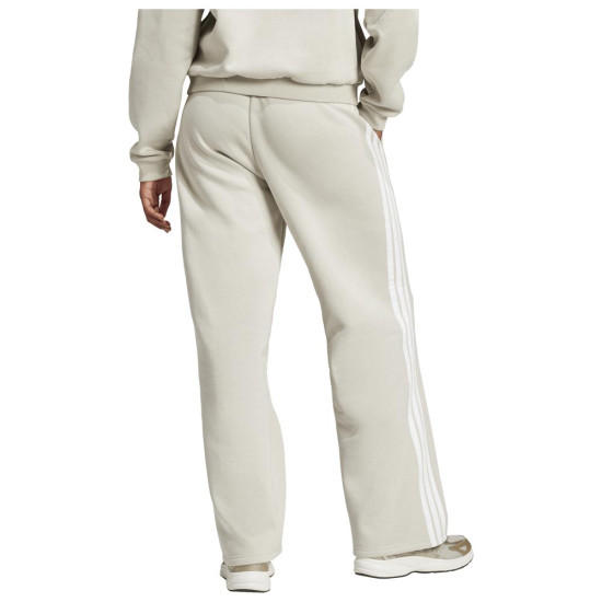 Adidas Γυναικείο παντελόνι φόρμας Essentials 3-Stripes Open-Hem Fleece Pants